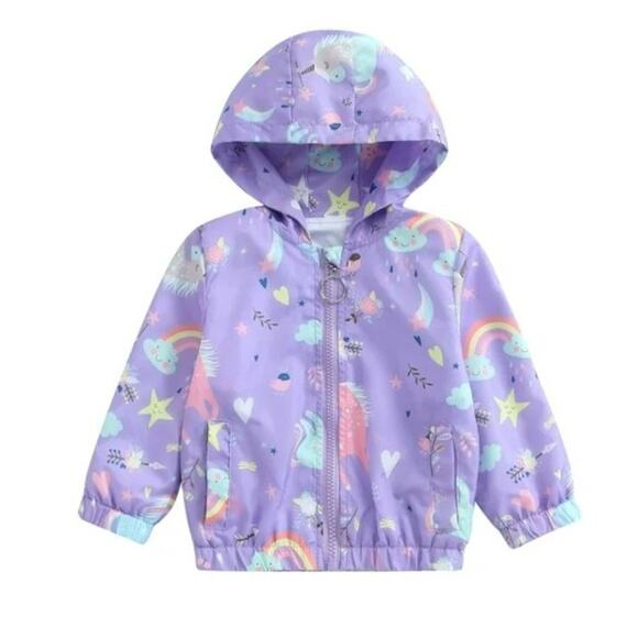 Toddler girl unicorn jacket 1-2Y - Picture 1 of 5